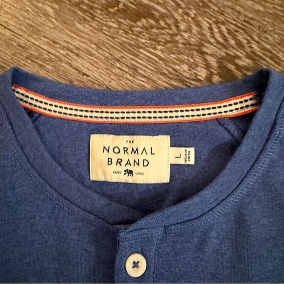 The Normal Brand Puremeso Everyday Henley Shirt New - Picture 5 of 6